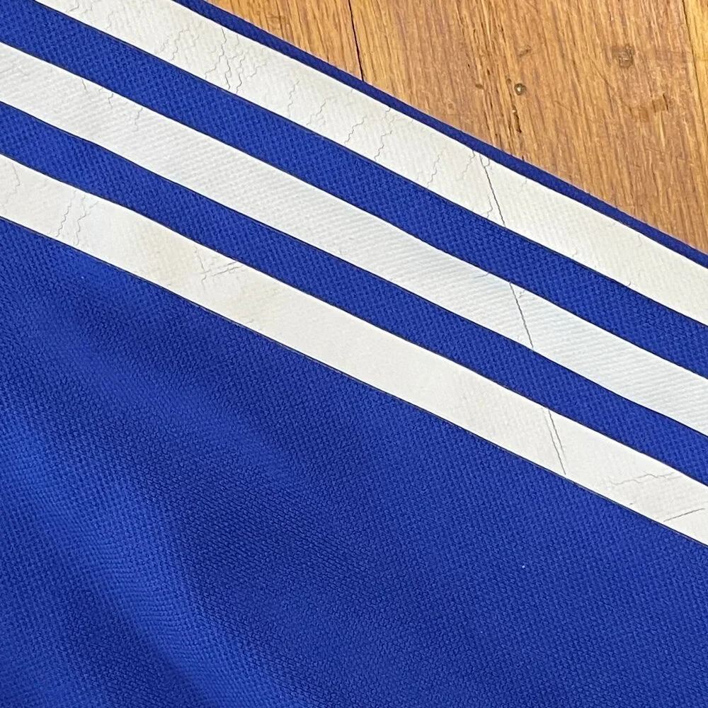 VTG adidas 3 Stripes Track Jacket Size Medium M Blue Black AAL001 Y2K